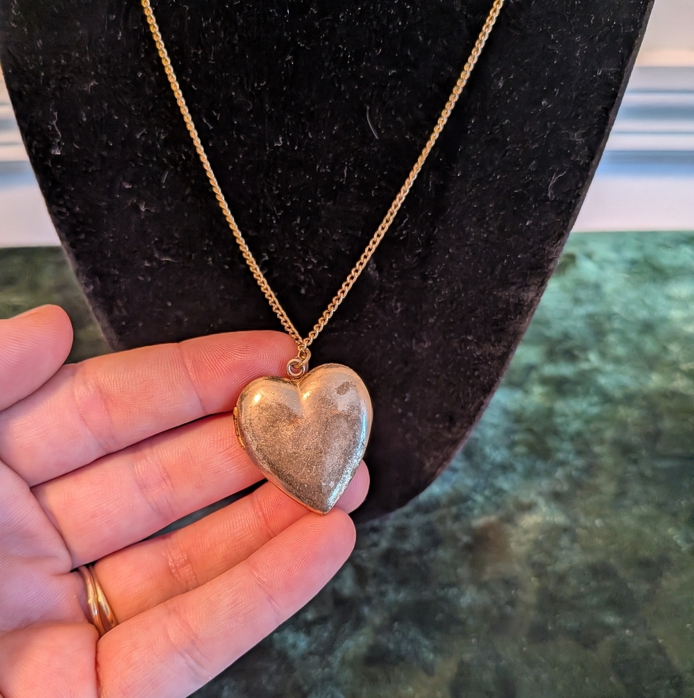 Vintage Heart Detail Necklaces And Earrings Jewelry Lot - Picture 14 of 16